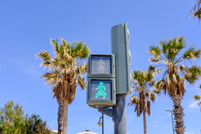 2 x traffic lights N crossing walk model LED pedestrian street signals #GB3C2NR 